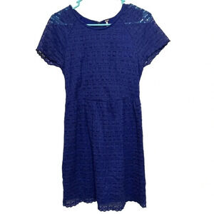 Free People lace detail shirt dress. Size 2